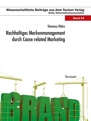 cover image of Nachhaltiges Markenmanagement durch Cause related Marketing